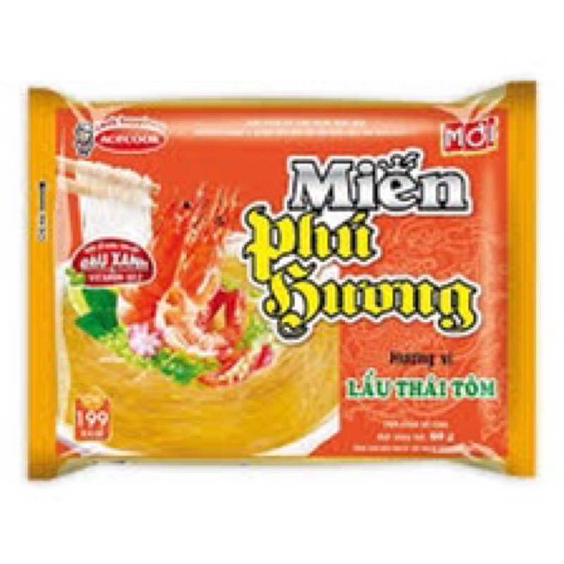 Miến Phú Hương gói 55g Sườn heo/ Gà/ Thịt bằm/ Lẩu thái tôm