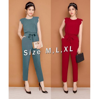 Jum dài tay gợn sóng thắt eo xinh xắn