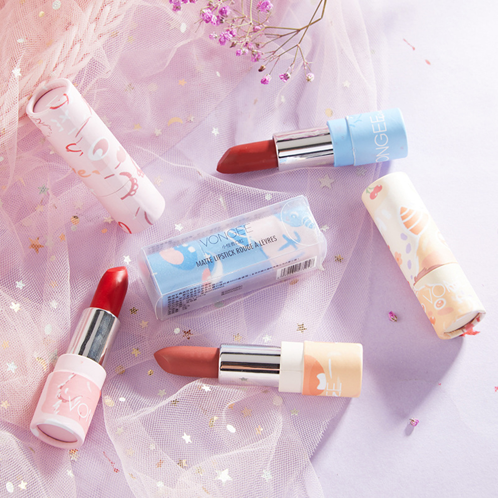 [Hàng mới về] Son môi trang điểm dưỡng ẩm chống thấm nước không dính ly dành cho học sinh nữ