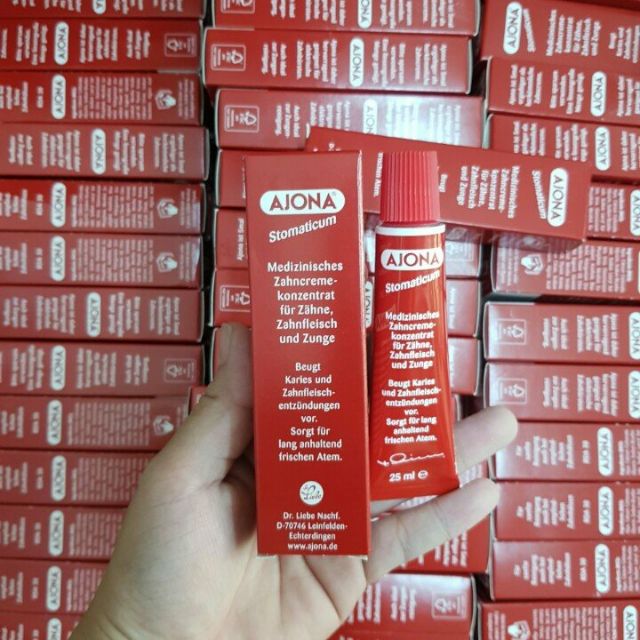 Kem đánh răng trị hôi miệng Đức Ajona 25ml