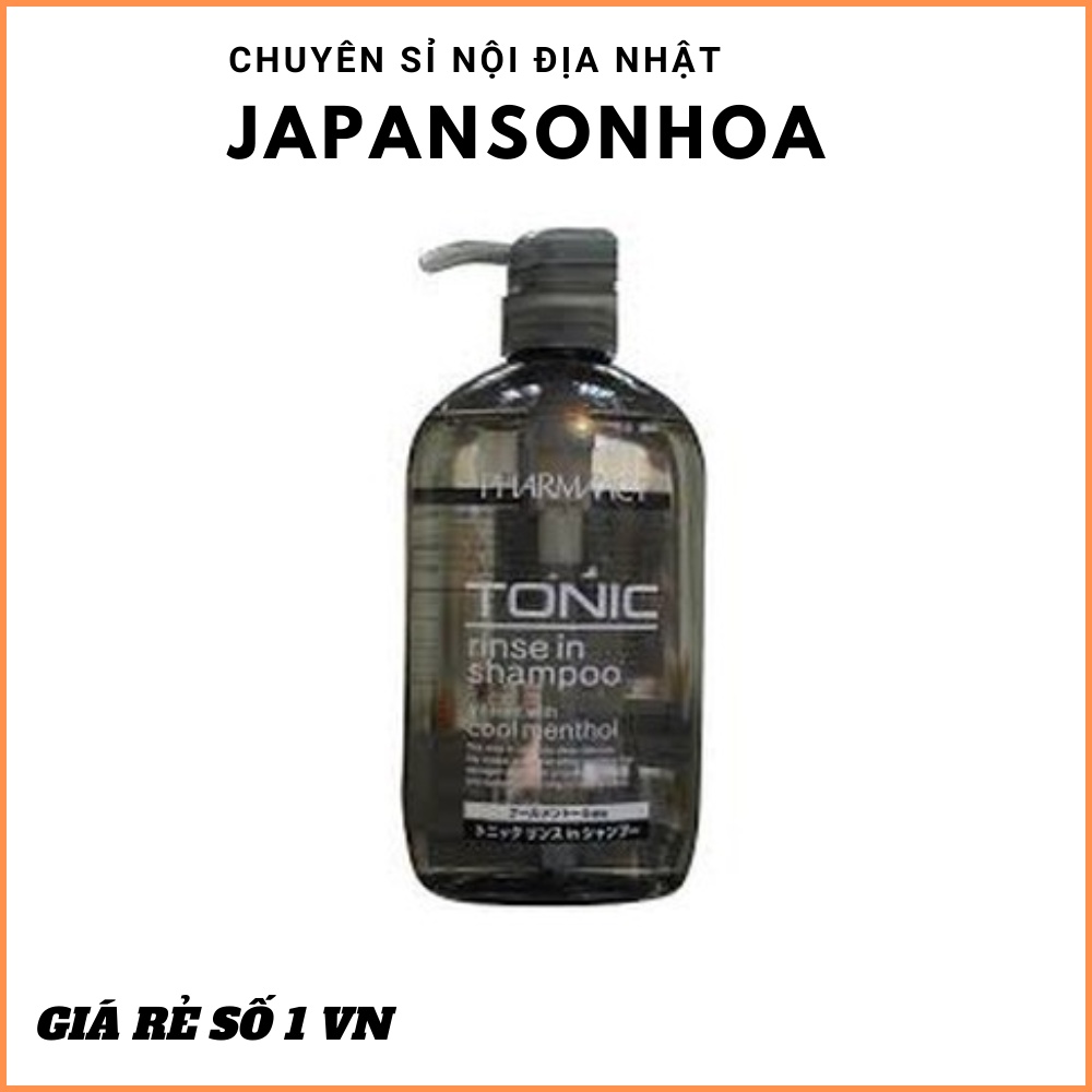 Dầu gội PHARMAACT Tonic 600mlCHÍNH HÃNG Giúp ngăn ngừa gầu và ngứa da đầu mà không làm khô tóc
