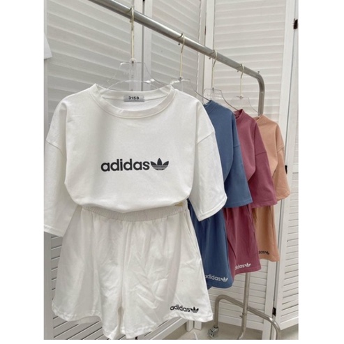 Set Thể Thao Adidas Vải Thun Cotton Form chất