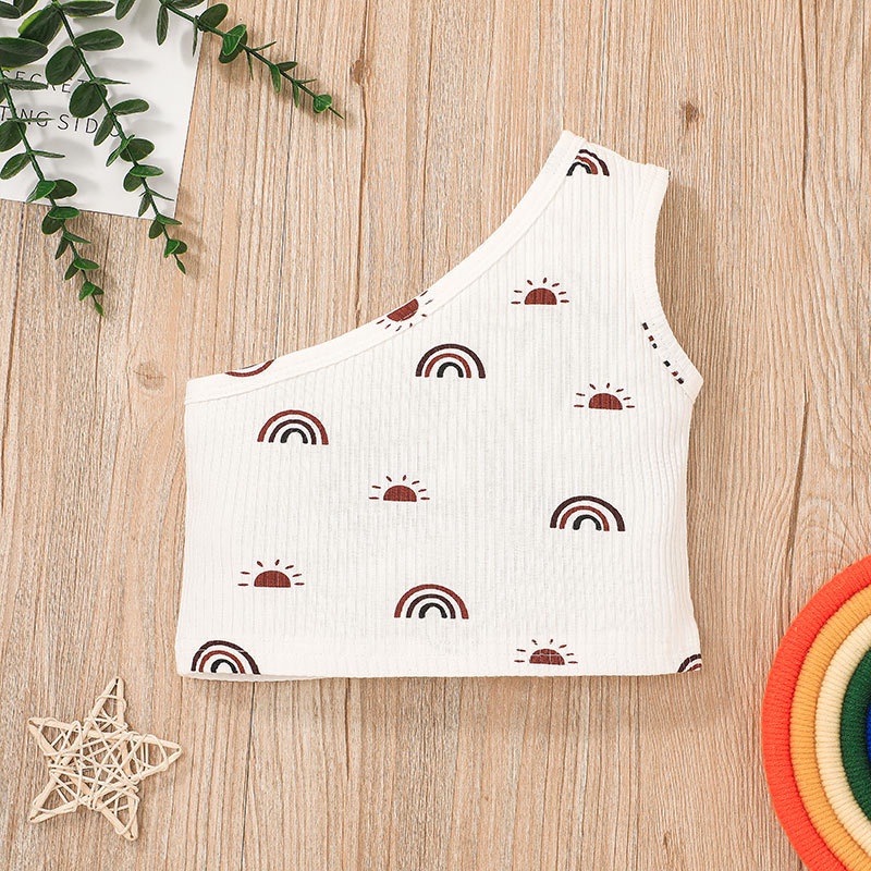 Combo bộ đồ bé gái 1-5 tuổi không tay áo croptop quần đùi set thời trang cho bé trẻ em