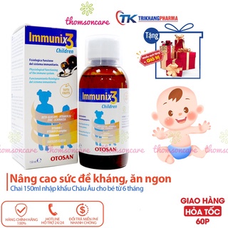 Siro tăng sức đề kháng cho trẻ Immunix3, GS Imunostim, Broncamil Bimbi, Xịt họng Keo ong, giảm ho, ngừa cảm lạnh cho bé