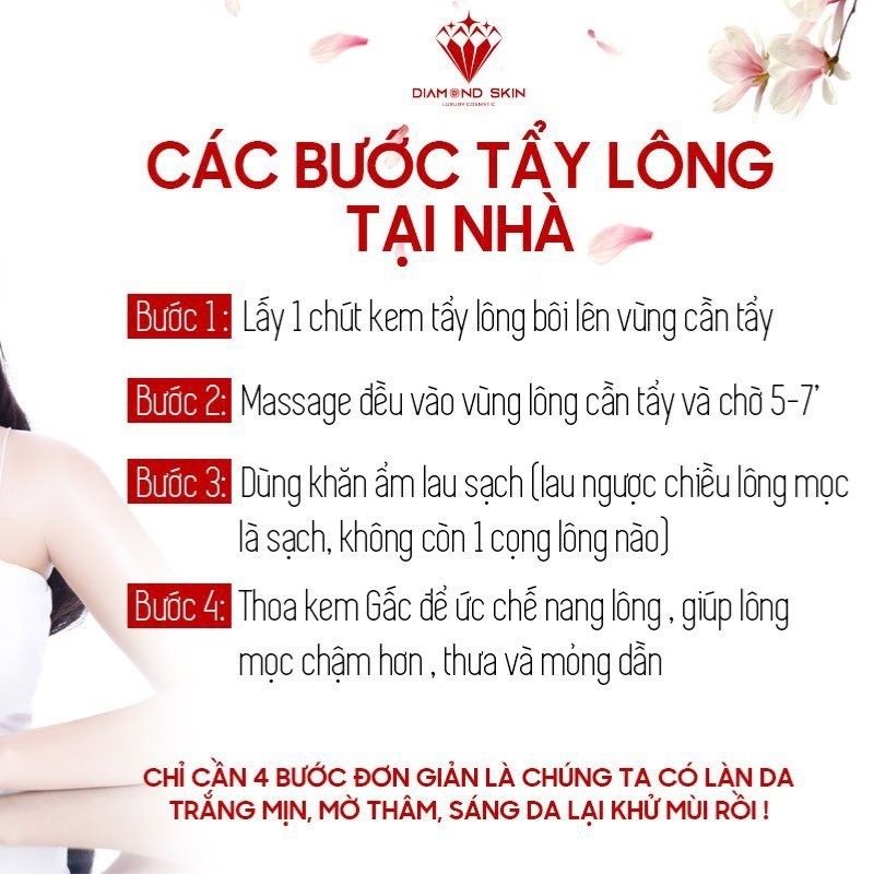 Kem Tẩy Lông Chanh Gấc Wax Lông Nách Tay Chân Ria Mép Bikini