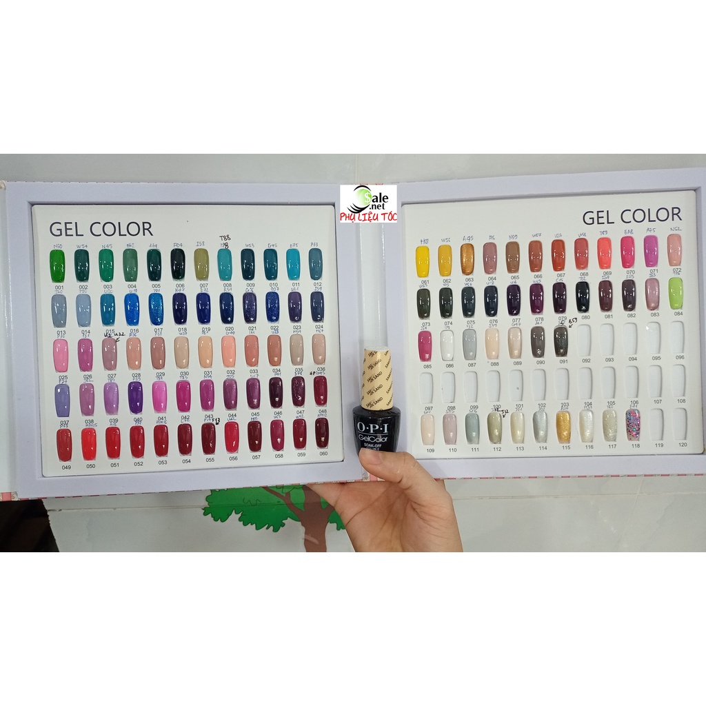 Bảng màu sơn gel OPI 101 màu