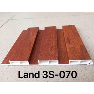 Tấm ốp nhựa pvc Nano dạng nan sóng màu gỗ cánh dán 070