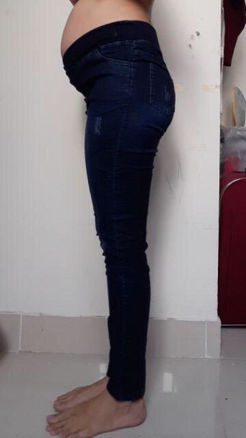 Quần bầu bò cạp chéo cho mẹ bầu, đủ size từ 42-&gt;74kg - 𝐐𝟏𝟏