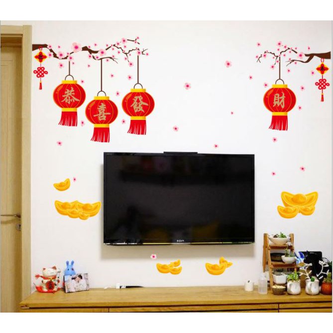 Decal 2 mặt trang trí tết 2021 | BigBuy360 - bigbuy360.vn