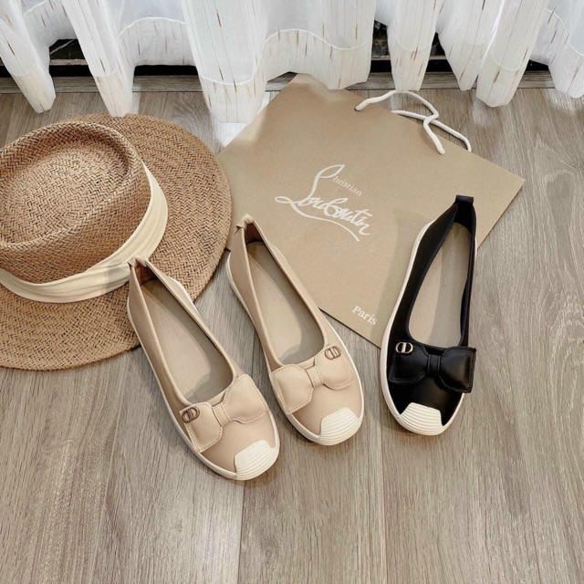 ] Giày lười nữ da mềm nơ chữ x êm chân | BigBuy360 - bigbuy360.vn