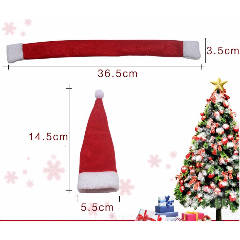 Bộ 2 Vỏ Bọc Chai Rượu Mini Trang Trí Giáng Sinh