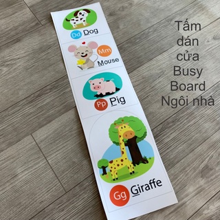 Hình dán trang trí busy board, bảng bận rộn