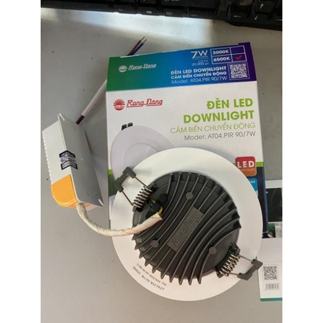 SIÊU GIẢM GIÁ Đèn âm trần cảm biến rạng đông Phi 90/7w 220V