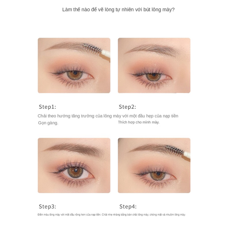 [Hàng mới về] Chì Kẻ Mày Hai Đầu Siêu Mỏng Kháng Nước Chống Mồ Hôi Lâu Trôi Không Lem