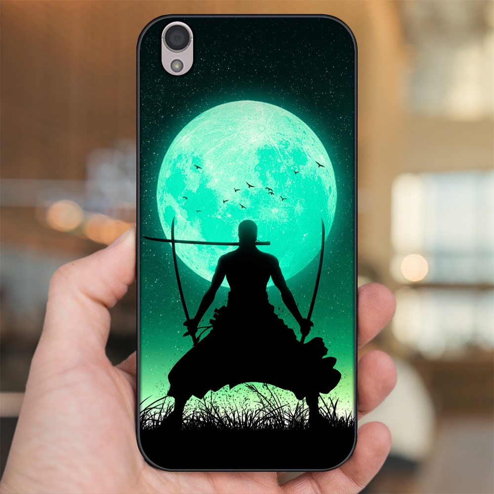 Ốp lưng Oppo A37 Neo 9, F1 Plus viền đen in hình Zoro One Piece