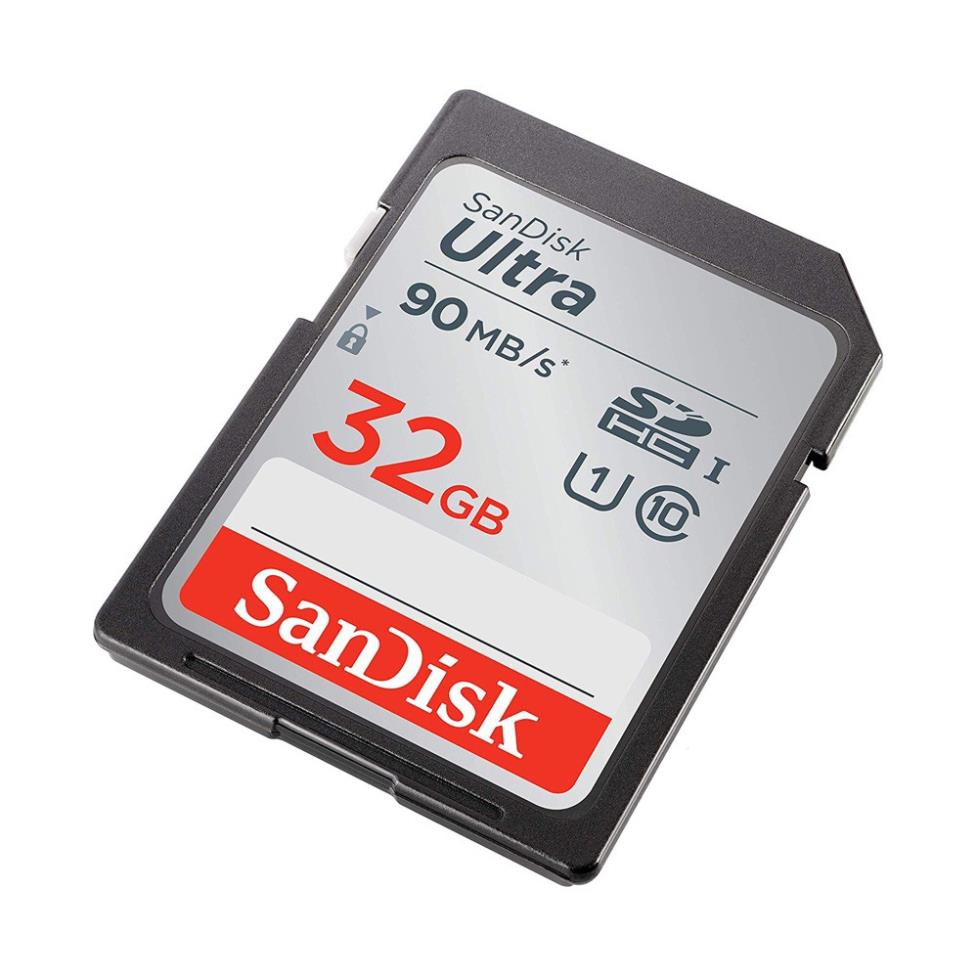 (giá khai trương) [Mã ELFLASH5 giảm 20K đơn 50K] Thẻ nhớ Máy Ảnh SD Sandisk Utral Class10 32GB 90MB/s - Tốc độ cao | BigBuy360 - bigbuy360.vn