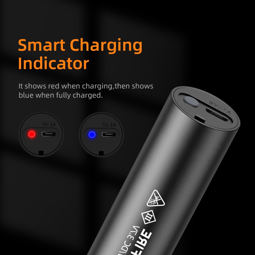 Đèn Pin SUPERFIRE S11-D Bằng Hợp Kim Nhôm Sạc USB Tiện Dụng