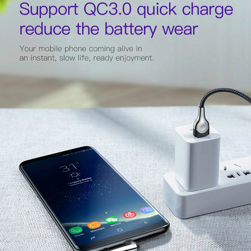 Dây cáp USB type C 2A 1M / 2M 90 độ chất lượng