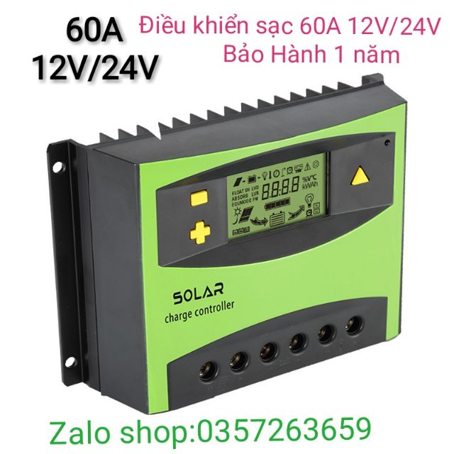 Điều khiển sạc pin mặt trời 60A loại 1