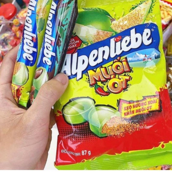 Gói 87g Alpenliebe nhân xoài muối ớt (1 Gói 30 viên 87g)