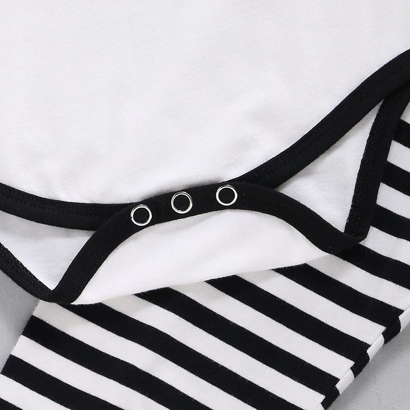 Mikrdoo Newborn Baby Boy Cute Short Sleeve Romper + Pant 2PCS Clothes Set