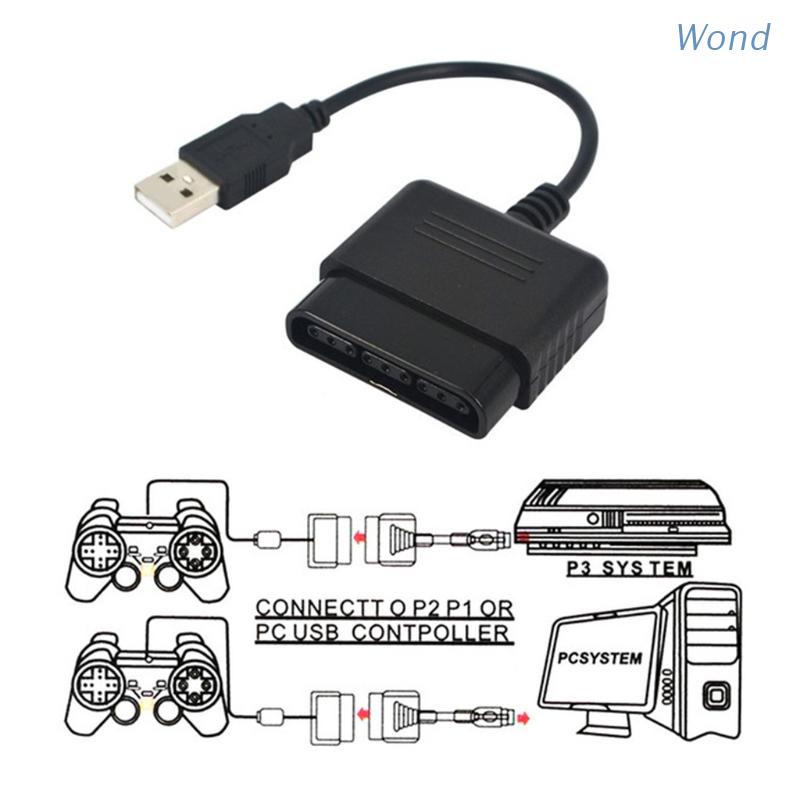 Bộ Chuyển Đổi Usb P2 Sang P3 Cho Tay Cầm Chơi Game Ps2 Ps3 / Pc