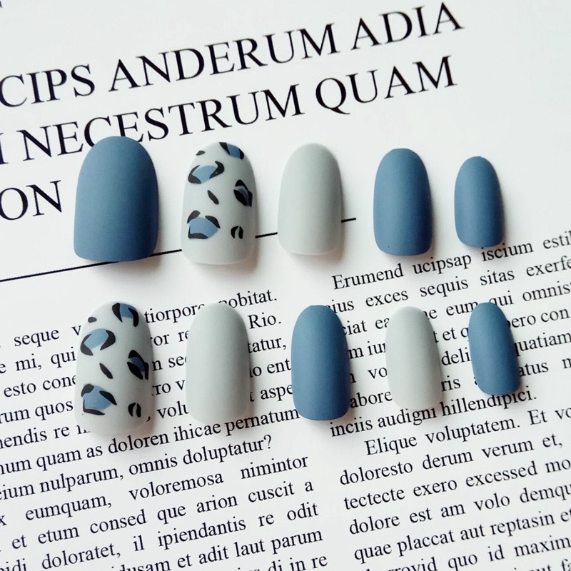 Bộ 24 móng giả D198 dáng dài ( Tặng kèm keo và dũa )