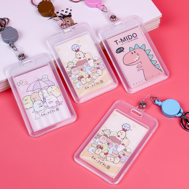 Móc khoá thẻ - thẻ treo móc khóa, thẻ giữ vé xe dây co rút quẹt thẻ từ tiện lợi