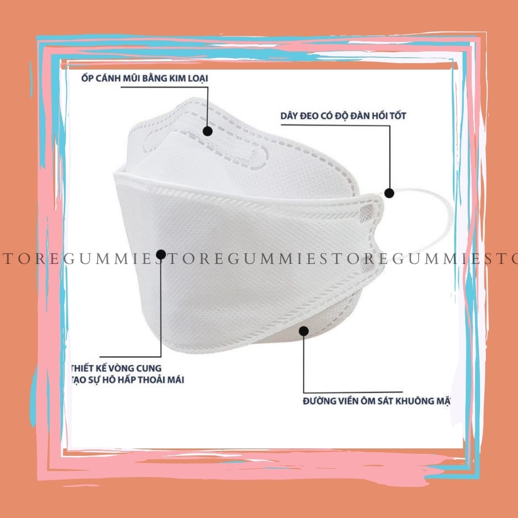 Combo 10 Khẩu Trang kháng khuẩn 4D Mask KF94 Công Nghệ Hàn Quốc