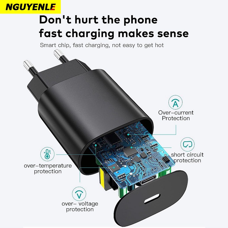 Củ sạc nhanh Samsung iPhone PD 25W PD 20W Qc 3.0 cho S22 S21 S20 S10 S9 S8 Note 20 A71 A70 A80 M5