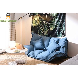 Ghế Sofa Giường Bệt S4 Vải Bố Khung Sắt Có Thể Gập Được, **giảm giá sốc**