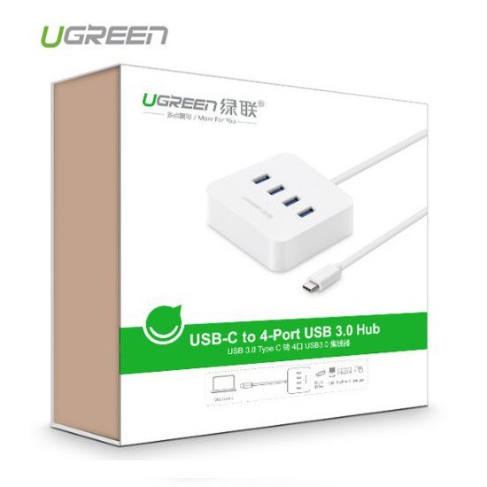 Bộ chia USB Type C 3.1 ra 4 cổng USB 3.0 Ugreen 30316-Hàng Chính Hãng