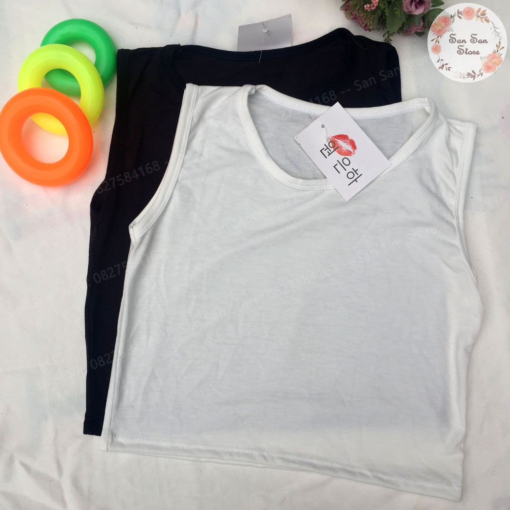 Áo Sát Nách Croptop Nữ Thun Cotton Co Dãn, Thấm Hút Mồ Hôi | BigBuy360 - bigbuy360.vn