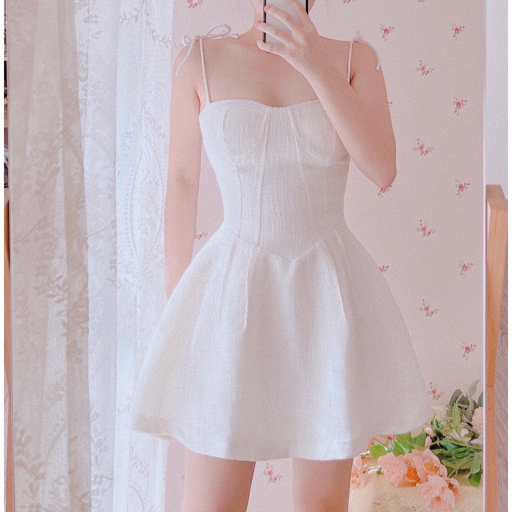 Đầm nữ hai dây dáng xòe Emilyshop