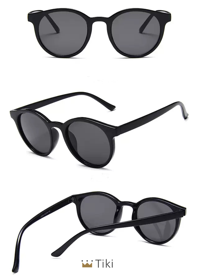 Mắt kính gọng tròn nhỏ chống tia UV400 phong cách Hàn Quốc cho nữ