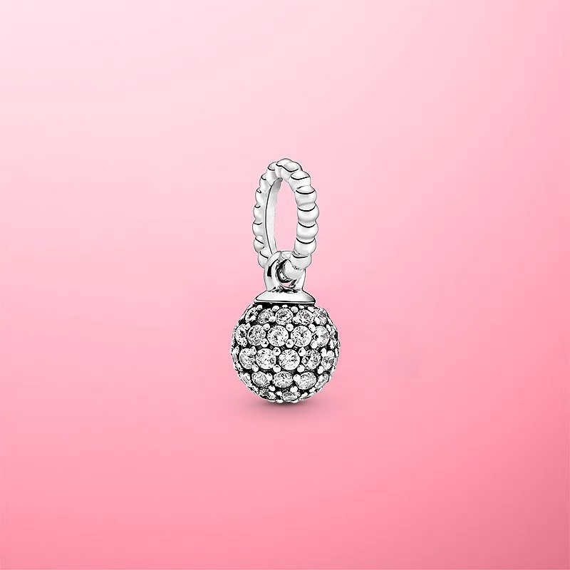 charm pan treo quả châu mẫu hè 2021 bạc s925