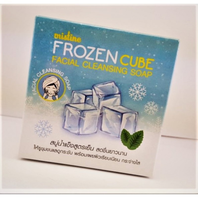 XÀ PHÒNG RỬA MẶT MÁT LẠNH MISTINE FROZEN CUBE FACIAL CLEANSING SOAP CHÍNH HÃNG - 3403