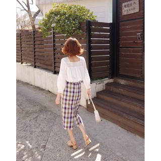 Áo babydoll cổ vuông