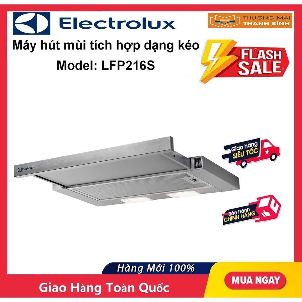 [Mã ELHASALE1TR giảm 5% đơn 3TR] Máy hút mùi tích hợp dạng kéo Electrolux LFP216S