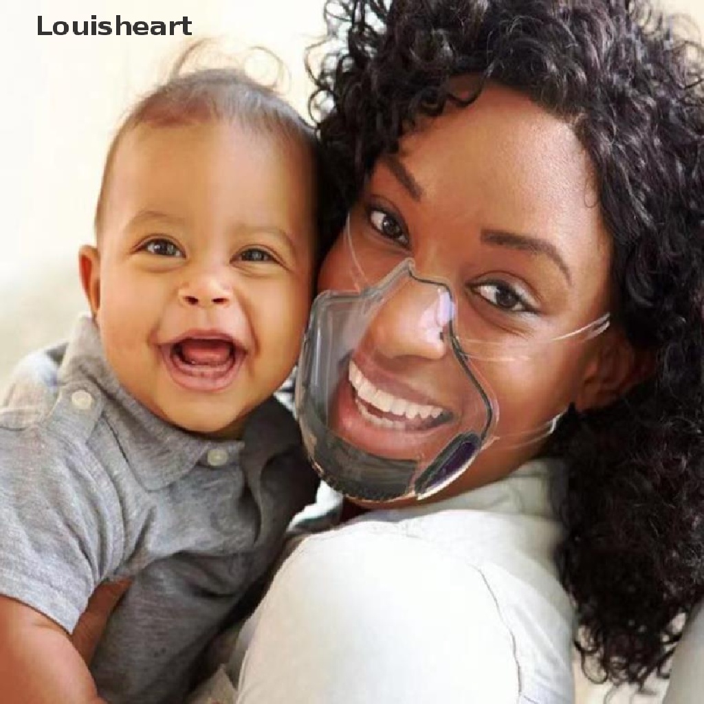 Mặt Nạ Louisheart Trong Suốt Kèm Màng Lọc Không Sương Mù Có Thể Tái Sử Dụng