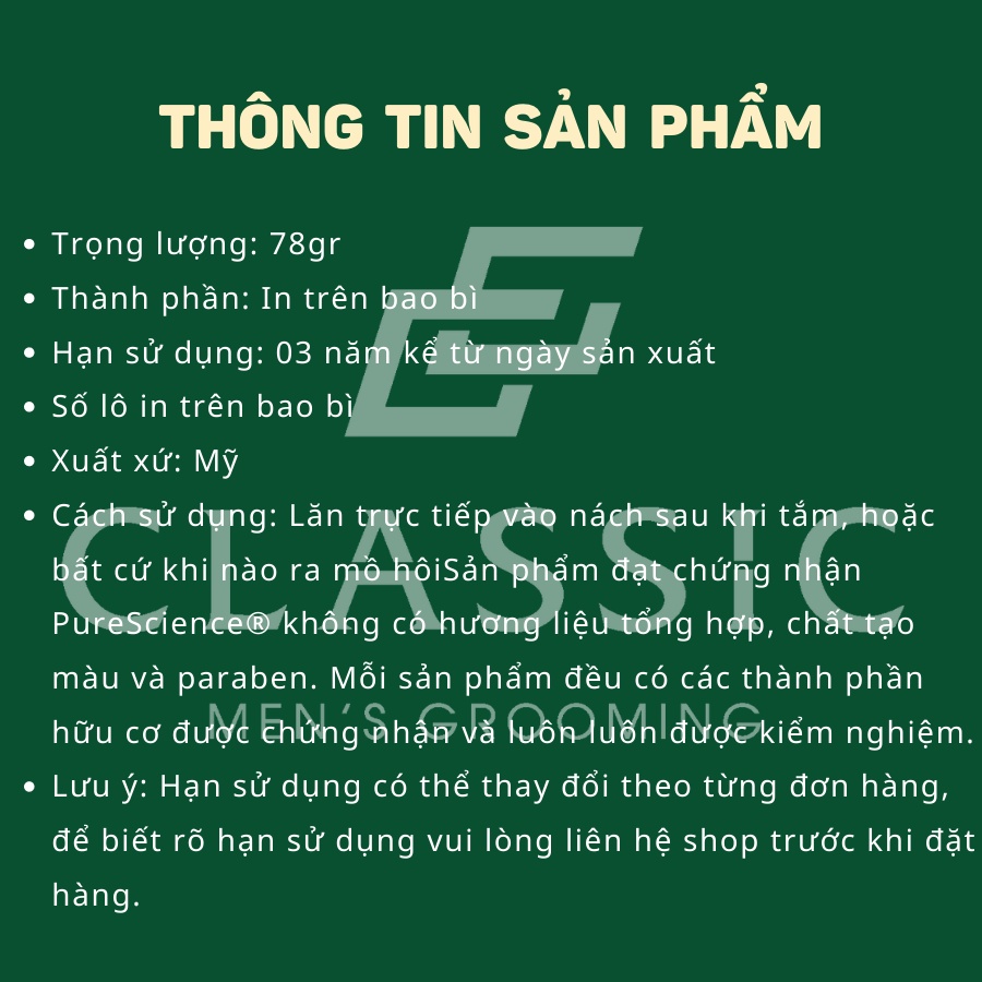 Lăn Khử Mùi Jack Black Pit CTRL® Aluminum-Free Deodorant 78g