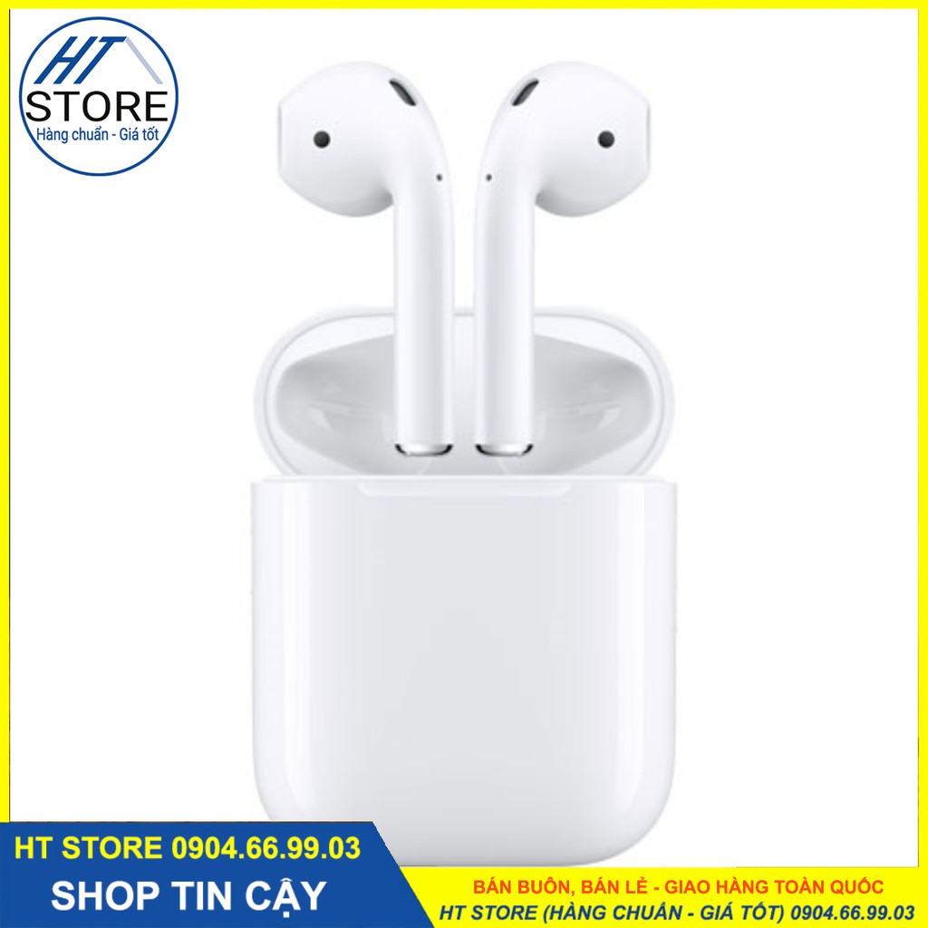 [AIRPODS 2] - Tai nghe Bluetooth bản cao cấp, đổi tên, cảm biến chạm, Dùng cả iOS - Android [BH 06THÁNG]