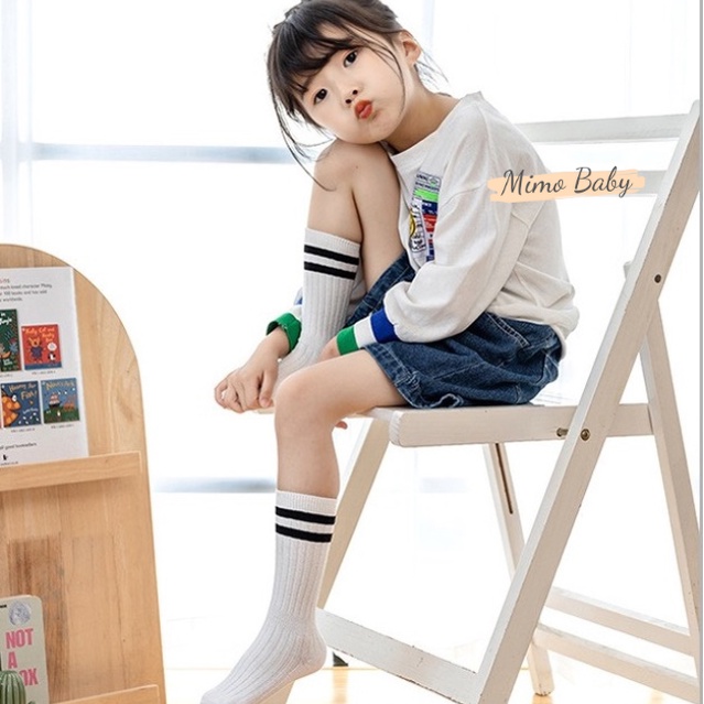 Tất vớ cao cổ kẻ sọc phong cách cho bé T31 Mimo Baby