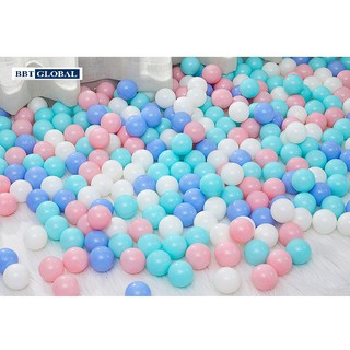 Túi 100 bóng nhựa đường kính 5.5cm màu Pastel cực đẹp BBT Global