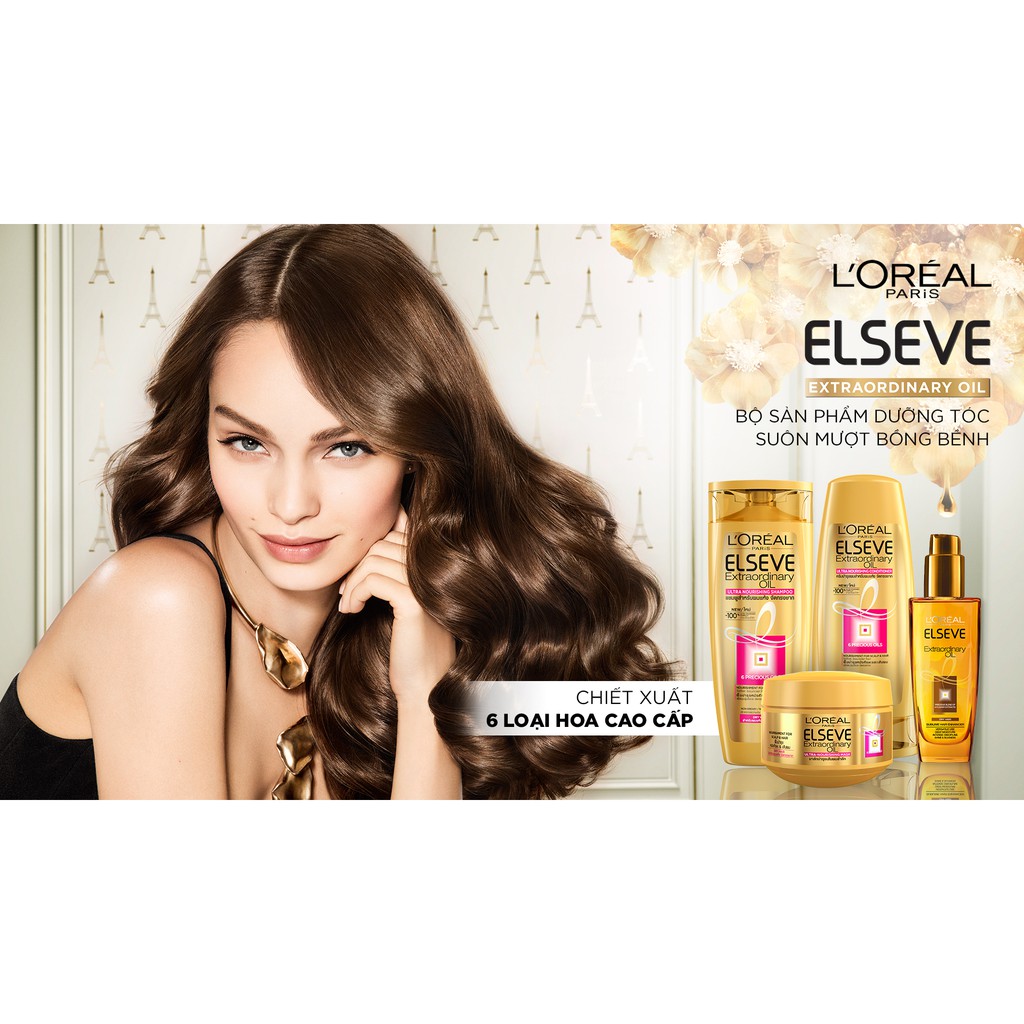 Kem Ủ Tinh Dầu Hoa Tự Nhiên Loreal 200ml Elseve Extraodinary Oil Nourish Mask [Coco Shop]