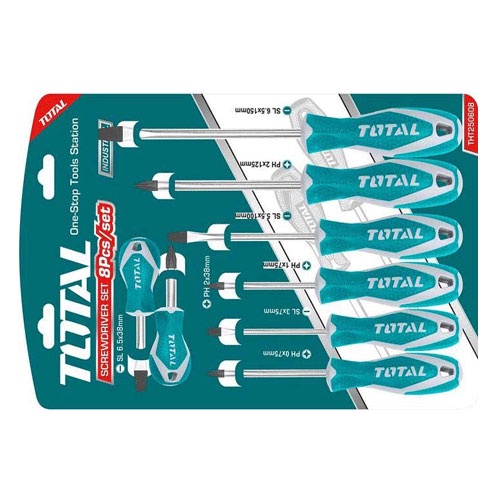 ĐỒ NGHỀ TOTAL Bộ 8 tua vít THT250608