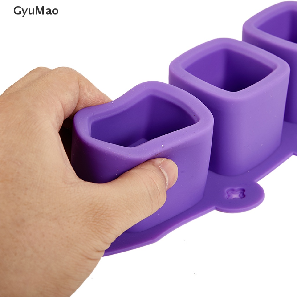 Khuôn Silicone 3 Lỗ Hình Vuông Làm Chậu Hoa DIY