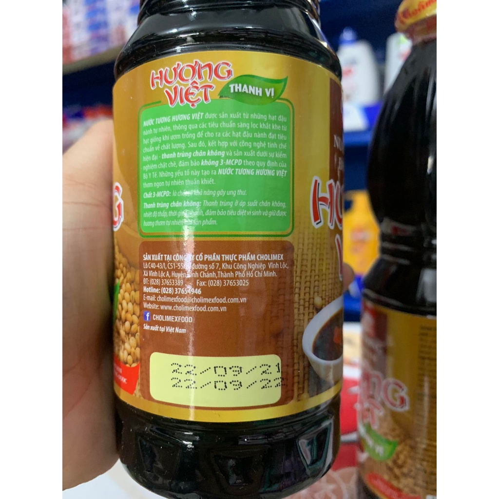 Nước tương Hương Việt Thanh Vị chai 500ml