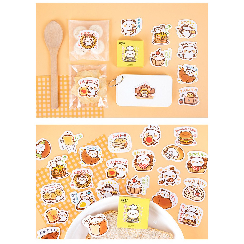 Bộ sticker/ Hình dán Gấu Trúc Panda (45 Hình)