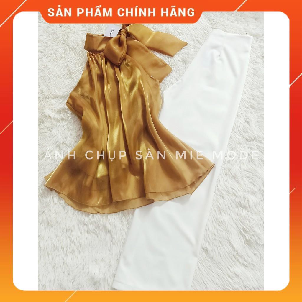 [HÀNG LOẠI 1] ★Video và ảnh trải sàn ★ Áo Yếm Cổ Nơ ★ Chất tơ Organza cao cấp, Hàng 2 lớp , lót xịn Size S.M.L